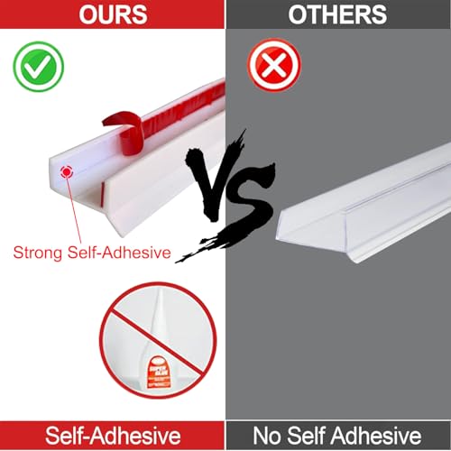 OWDFF Sockelleiste Küche Sockelprofil 6 M Dichtung für Küchensockel für 15mm 16mm 17mm Küchenleiste Abdichtungsprofil Selbstklebend Haftung ist Stark Wasserdichter Staubdicht (Weiß, 6M)