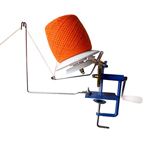 Yarn Ball Winder, Hand Operated Metal Yarn Fiber Wool Ball Winder Winding Tool 500g Capacity for Needlecraft Winding&Dispensing Accessories (US Stock)