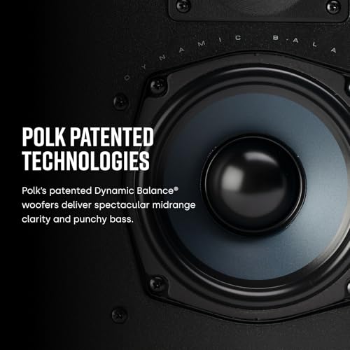 Image of Polk Audio RC55i 2-Way Premium in-Wall 5.25 inch Home Stereo Speakers | Perfect for Damp and Humid Indoor /Outdoor Placement - Bath, Kitchen, Covered Porches (White, Paintable Grille), 1 Pair