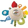 HABA Teether Cuddly Rainbow Round - Soft Activity Toy with Rattling & Teething Elements,Multicolored