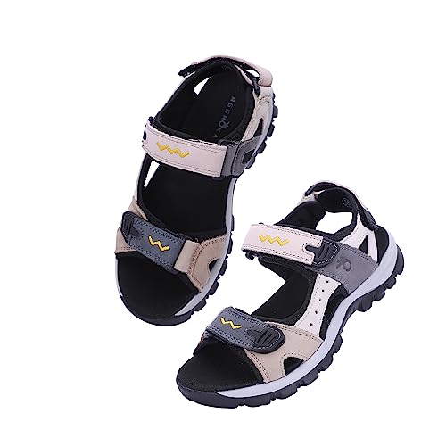 MGGMOKAY Sandalias Deportivas Mujer Cómoda Sandalia de Senderismo al Aire Libre de Verano con Punta Abierta,Negro,37