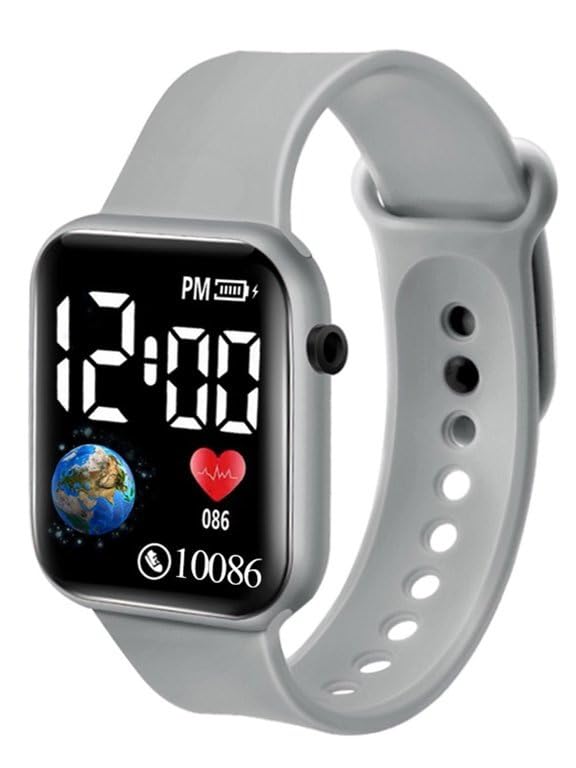 Oculus Children Kids Boys Digital 4-11 Years Led Watch Boys Best Gift Baby Boys Digital Watch for Kids (Black) (Gray) (B0CTWHHCRV) Amazon Price History, Amazon Price Tracker