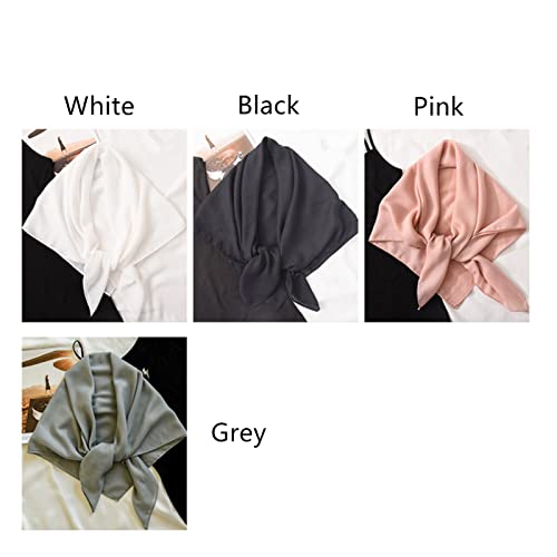 Yizelli 35 x 35 Inches Square Scarf Solid Color Neckerchief 90cm Hair Head Scarf for Women Girls4