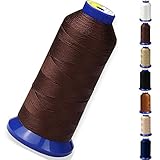 【Tamaño: 】Nylon 6; #69 T70 210D/3; 1400 yardas; recubierto con agente de unión para reducir la fricción para costuras más suaves y evitar que se deshilache.