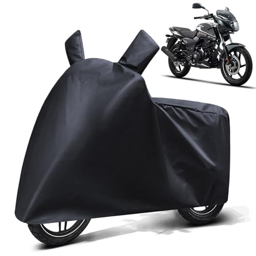 Image of FABTEC Waterproof Bike Body Cover Compatible with Bajaj Pulsar 150, A2 (Black)