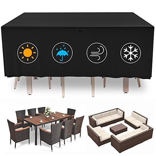 Kingling Patio Furniture Covers, Outdoor Furniture Cover Waterproof Rectangle Outdoor Table Cover Patio Covers For Outdoor Sectional Cover (106" X71" X35") #TOP20