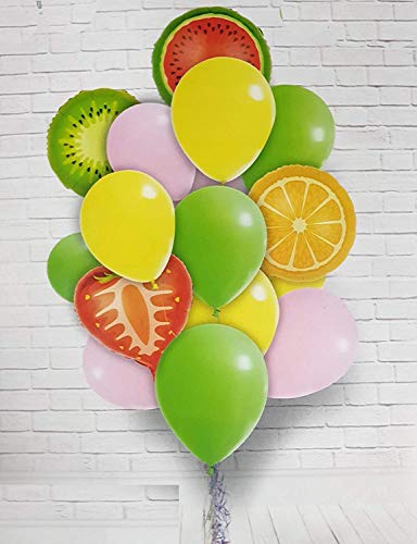Image of Atpata Funky Fruit Theme Foil Balloons /Fruit Balloons Set Multicolour