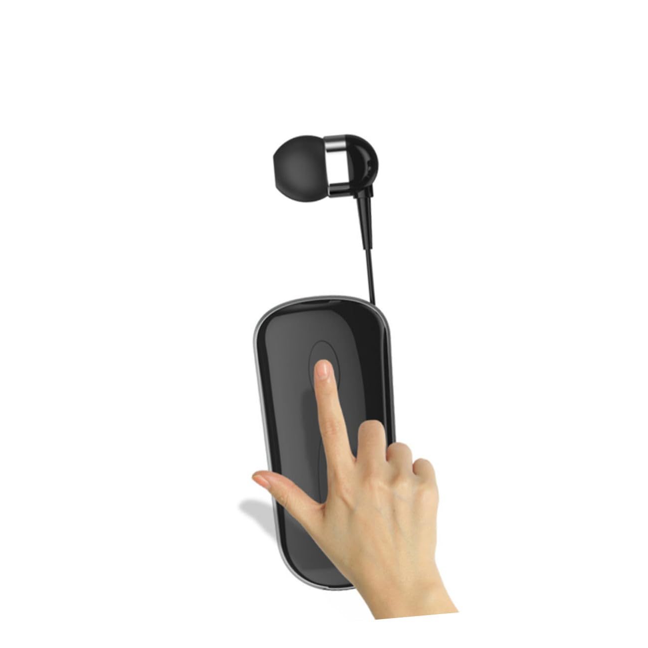 KOMBIUDA Auricolari Wireless Sportivi Clip Leggeri E Comodi Cuffie Retrattili In-ear Per Utilizzo