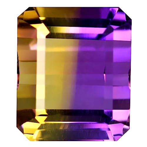 Amétrine naturelle du Brésil violette et jaune, cadeau précieux pour anniversaire
