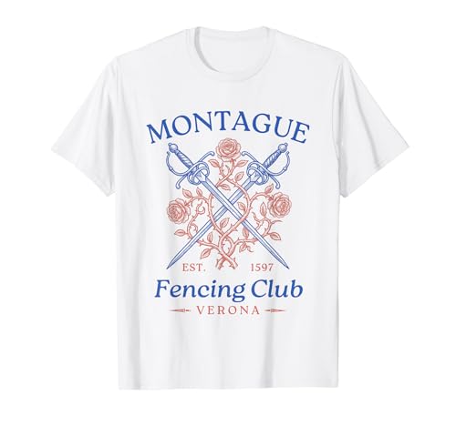 Montague Fencing Club Romeo and Juliet Funny Book Lover T�V���c