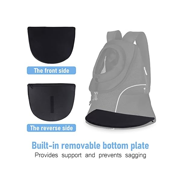 WOYYHO-Pet-Dog-Carrier-Backpack-Small-Dog-Front-Backpack-Ventilated-Mesh-Dog-Travel-Back-Pack-with-Safety-Belt-for-Travel-Hiking-Cycling-Outdoor-Use-M-up-to-10-lbs-Black AirVenture Pet Dog Carrier Backpack - Breathable Travel Solution for Small Dogs