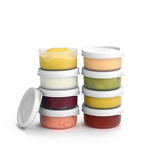 Signoraware Nano BPA Free Plastic Container (40ml x 8 | Set of 8 | White)