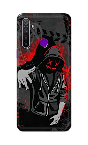 Image of Printed Hard Back Cover for Realme 5 Pro Back Cover (Hoodie Rapper) -190724(EA)