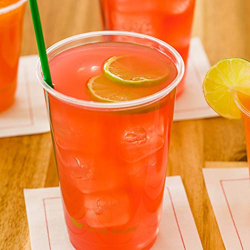 Image of Restaurantware Plastic Drinking Cups 1000 Count of 16 Ounce Clear Plastic Cold Cups, PLA, Sustainable, Freezer-safe, For Cold Beverages, Parties, and Catering Events