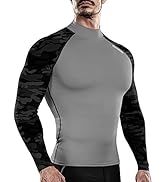 DRSKIN Men's Compression Shirts Top Long Sleeve Sports Running Workout Athletic Gym Baselayer Ras...