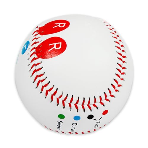 Lerpwige ソフト/ハード野球 ソフトボール プロ仕様 トレーニング ゲームボール 9インチ アウトドア 練習 野球 トレーニングや競技用 指置きマーカー付き