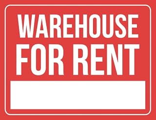 Warehouse For Rent Sign - Business Sale 8" x 12" Metal Tin Sign Garage Man Cave Wall Decor