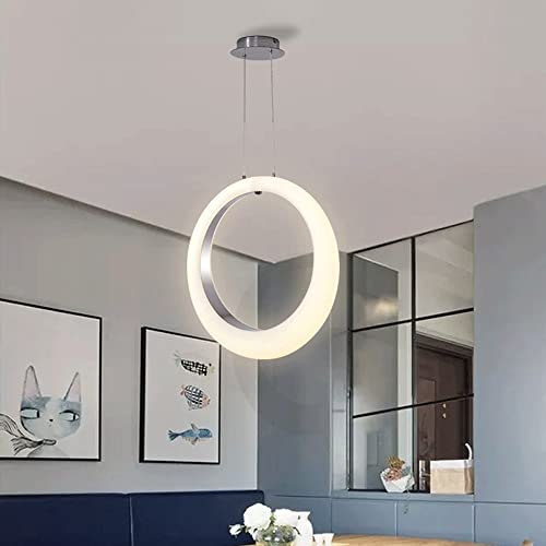 Suspension LED tricolore à intensité variable plafonnier moderne - 5