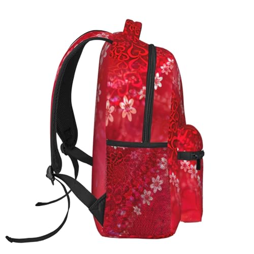 Mochila de viaje plegable con corazones para camping 3