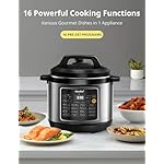 COMFEE’ Pressure Cooker 8 Quart with 16 Cooking Functions, Olla de Presion Non-Stick Pot Yogurt Maker Rice Cooker Slow Cooker Sauté Steamer, Healthy Ceramic Inner Pot - Image 2