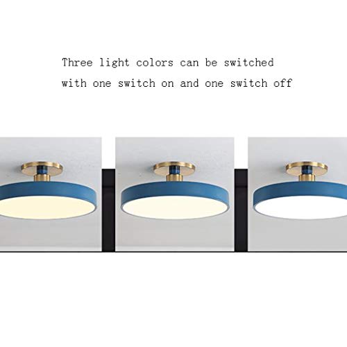 Plafonnier à intensité variable rond à 3 couleurs de lumière pour salon