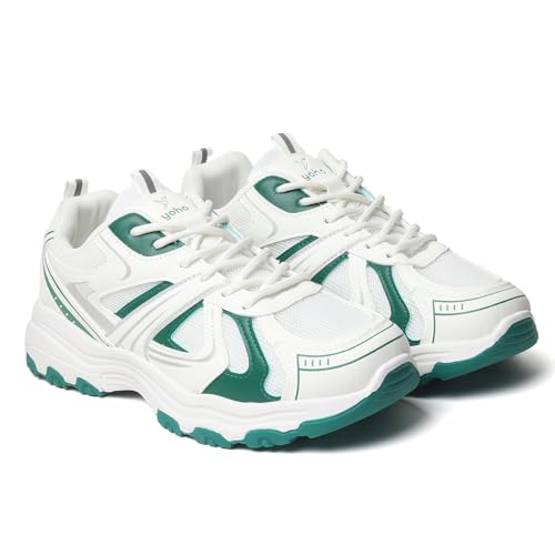 Image of YOHO Tempo Chunky Sneakers for Women|Stylish & Lightweight Casual Sports Shoes for Woman /Girls |Walking, Running, Gym & Everyday Use -0705