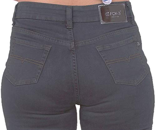 Image of FCK-3 Stretchable Denim Pencil Fit Regular Fit High Waist Jeans for Women