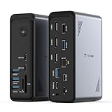 transformateur pc portable hp Adaptée aux ordinateurs portables Windows/Chrome OS : Conçue spécialement pour les systèmes Windows/Chrome OS, la station d'accueil à 3 écrans est compatible avec les ordinateurs portables dotés de ports USB-C complets de marques telles que Dell, Lenovo, HP et ThinkPad. Idéale pour les utilisateurs de Windows/Chrome OS à la recherche d'une extension fluide qui booste leur productivité au quotidien! Non recommandée pour les utilisateurs de Mac.