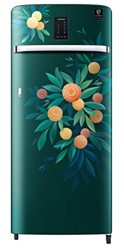 Image of Samsung 215L 4 Star Inverter Direct-Cool Single Door Digi-Touch Refrigerator Appliance (RR23C2E24NL /HL,Orange Blossom Green)
