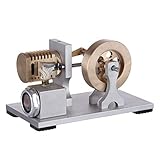 flammenfresser nick Custom Metall Einzylinder Flammenfresser Motor Vakuum Stirlingmotor , Produktgröße: 15 x 8 x 8,5 cm