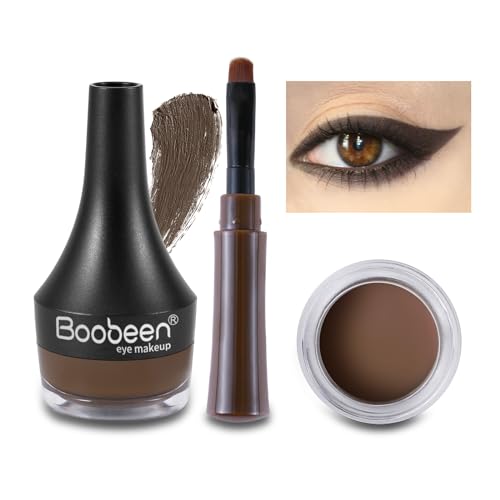 Eyeliner Gel Waterproof Boobeen Color Marrón Oscuro