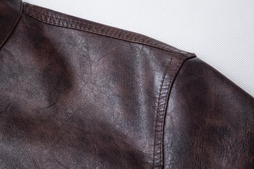 Chaqueta clásica de cuero PU para hombre miniatura 6