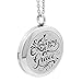 AromaRain Amazing Grace Essential Oil Diffuser Necklace Locket For Aromatherapy - 316L Hypoallergenic Surgical Stainless Steel With 5 Colored Pads and Chain