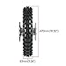 Dirt Bike Tires Rear Wheel Tire Rim 12Inch 80/100-12 Wheel Tire and Rim Inner Tube with Rear Tire Disc Brake Rim Assembley for 70cc 110cc 125cc Dirt Pit Monkey Bike
