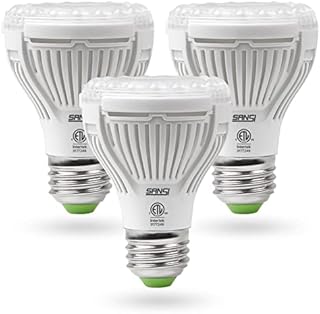 SANSI LED Grow Light Bulb for Seeds and Greens, Full Spectrum 10W Grow Light (150 Watt Equiv) with Optical Lens for Indoor Plant, High PPFD, E26 Base, 3-Pack