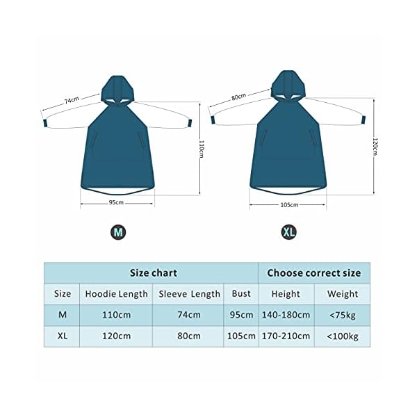 Winthome Übergroße Hoodie Decke – Bild 7