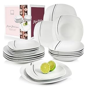 Sänger Bilgola Black Lines 18-teiliges Geschirrset