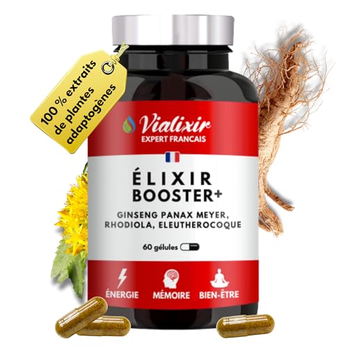 Extrait de Ginseng Rouge de Corée | Extra Fort 6000mg/jour 60 Gélules | Énergie, Vigueur, Circulation Sanguine Concentration | Panax Meyer 10:1 +...
