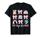Coquette Bow 100 Days of School Teacher 100th Day Student T-Shirt