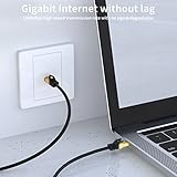 VOSGA Outdoor Cat 6 Ethernet Cable 30M/100 ft,FTP-550MHZ-Shielded CAT6 RJ45 Network LAN Waterproof Direct Burial Internet Cord 30M Round Black - Image 2