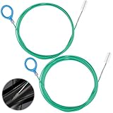 2PCS 118inch Car Sunroof Drain Cleaning Brush Long Tube Cleaners Car Accessories Flexible Drain Brush Auto Drain Hole Cleaner Drain Hole Cleaning Tool for Car Sunroof Windshield Wiper Drain Hole