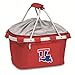 PICNIC TIME NCAA Louisiana Tech Bulldogs Embroidered Metro Basket, One Size, Red