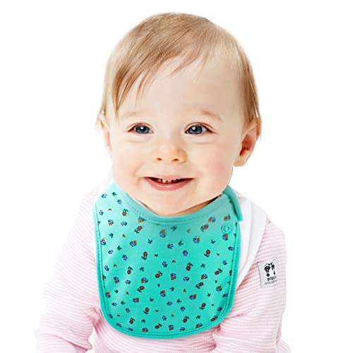 Hakochia Baby Bibs Organic Cotton Soft Absorbent Baby Bandana Drool Bibs With Adjustable Snaps For Girls Teething And Drooling 3-36 Months #TOP6