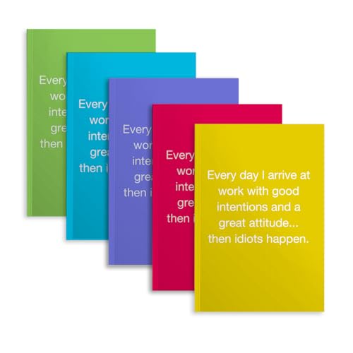 Image of 5 PCS Notebook Journal, Notebooks for Work, Note Taking Writing Funny Office Accessories Gag Gifts for Friend Sister Coworker Manager Mentor Nurse Day Birthday Retirement 5.7 x 8.3 Inches 41 Sheets