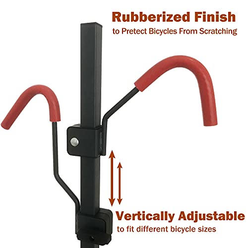 MARVOWARE 2-Bike Hitch Mount Bike Rack Foldable Platform Style Bicycles Carrier for 2 inch Hitch, AF1106 - Thumbnail 4