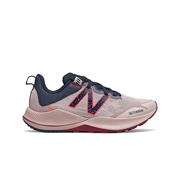 New Balance womens Dynasoft Nitrel V4 Trail Running Shoe, Saturn Pink/Natural Indigo, 9 US