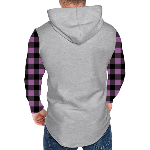 Men's Quarter Button Sweatshirt Slim Fit Lightweight Outdoor Hoodie Pullover Fall Winter Warm Casual Polo Sweaters3