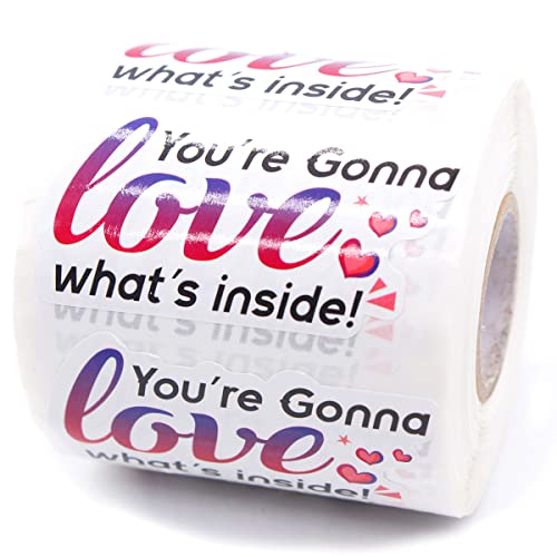 Cute Small Business Stickers,Funny You're Gonna Love What's Inside Sticker for Mail Envelopes...