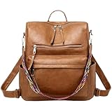 OUXUNDAI Mochila Bolsas Retro para Mujeres, Mochilas De Gran Capacidad, Mochilas De DiseñO De Nicho para Mujeres, Bolsos-MarróN