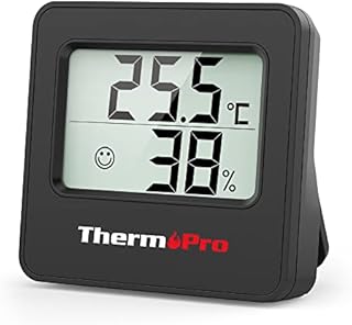 ThermoPro TP157 Digital Hygrometer Indoor Thermometer for Home, Baby Room Thermometer Humidity Meter with Temperature Humidity Sensor and Face Icon Comfort Indicator for Greenhouse Baby Room Office